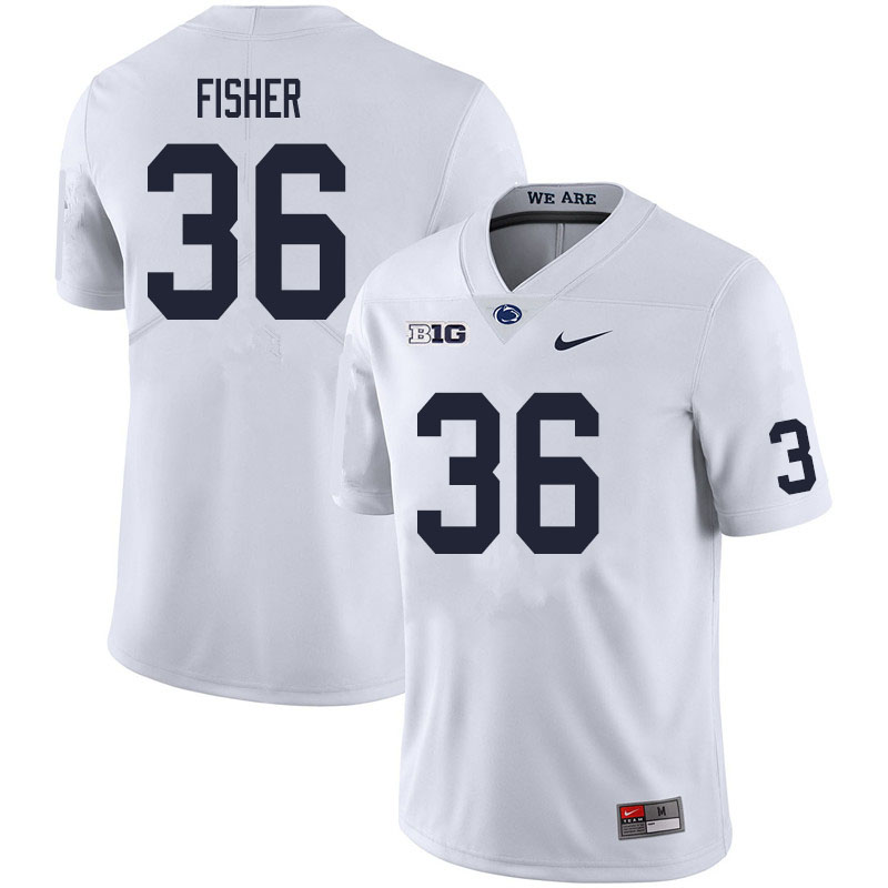 NCAA Nike Men's Penn State Nittany Lions Zuriah Fisher #36 College Football Authentic White Stitched Jersey BZQ1198GO